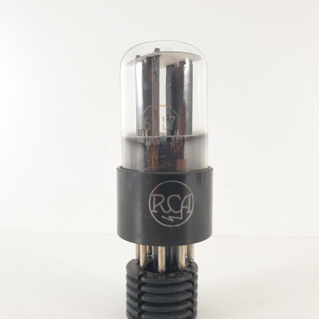 1 X 6SL7GT RCA TUBE. NOS. BLACK PLATES. SOLID GETTER. 12. CH70
