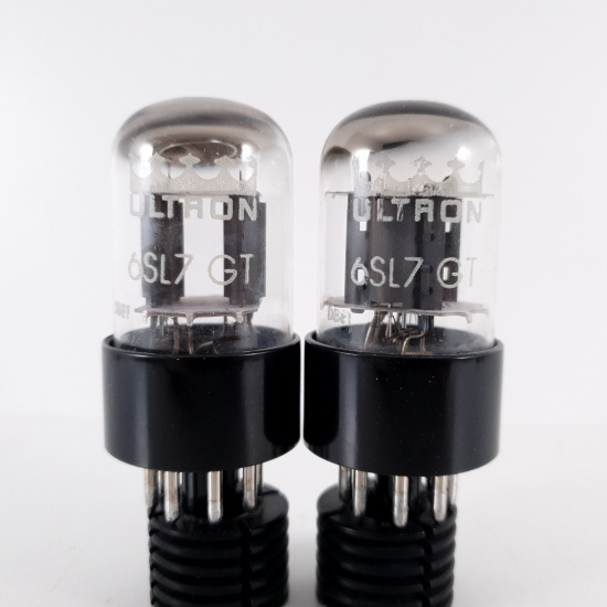 2 X 6SL7GT ULTRON TUBE. NOS MATCHED PAIR. 13. CH70