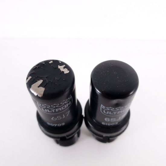 2 X 6SJ7 ULTRON TUBE. 103/103%....