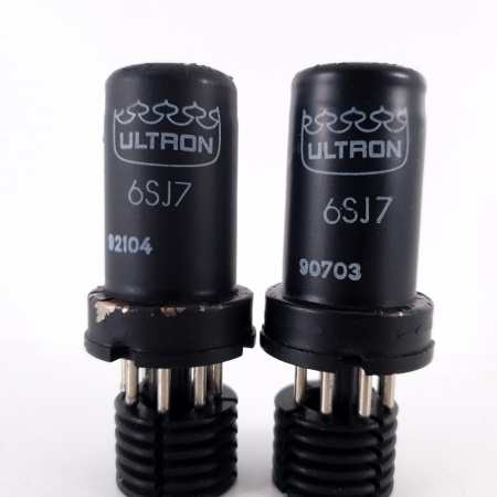 2 X 6SJ7 ULTRON TUBE. MATCHED PAIR. 110/103%. 17. CH70
