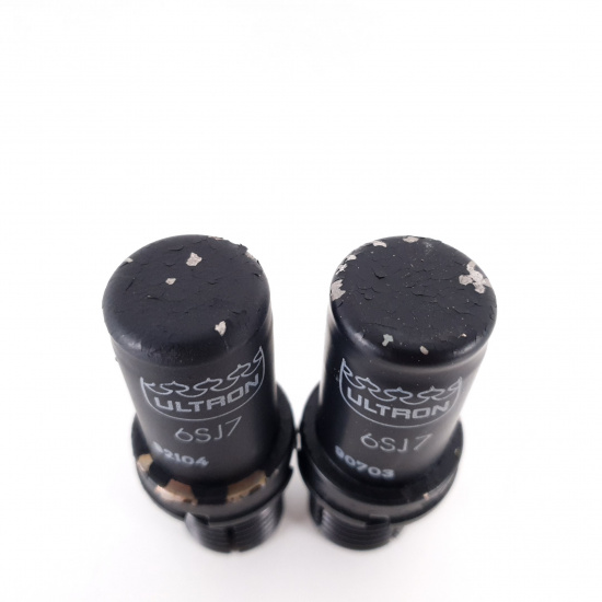 2 X 6SJ7 ULTRON TUBE. MATCHED PAIR....
