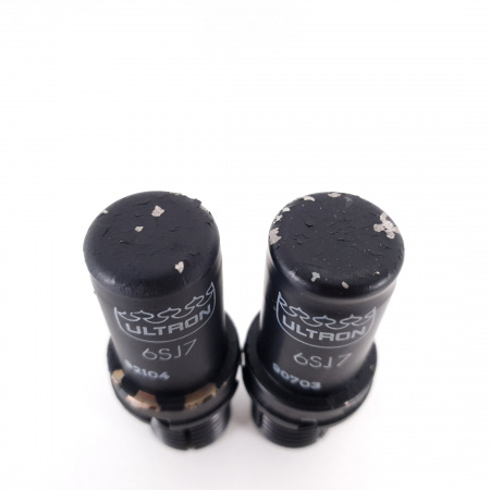 2 X 6SJ7 ULTRON TUBE. MATCHED PAIR. 110/103%. 17. CH70