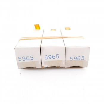 3 X 5965 GE TUBE. BLACK PLATES. D-G. COPPER RODS. NOS/NIB AH  ENA