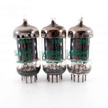 3 X 5965 GE TUBE. BLACK PLATES. D-G. COPPER RODS. NOS/NIB AH  ENA 2