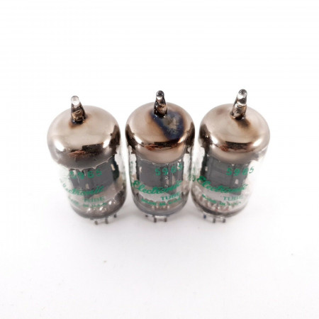 3 X 5965 GE TUBE. BLACK PLATES. D-G. COPPER RODS. NOS/NIB AH  ENA