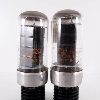 2 X 5AZ4 PHILCO TUBE. BLACK... 2