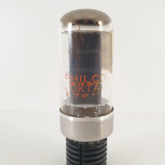 1 X 5AZ4 PHILCO TUBE. BLACK PLATES....