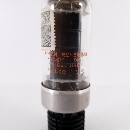 1 X 5AZ4 PHILCO TUBE. BLACK PLATES....