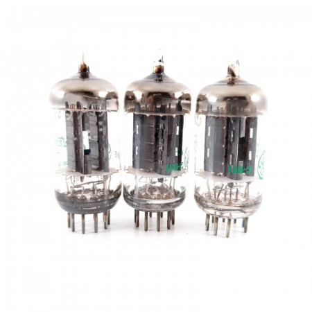 3 X 5965 GE TUBE. BLACK PLATES. D-G. COPPER RODS. NOS/NIB AH  ENA