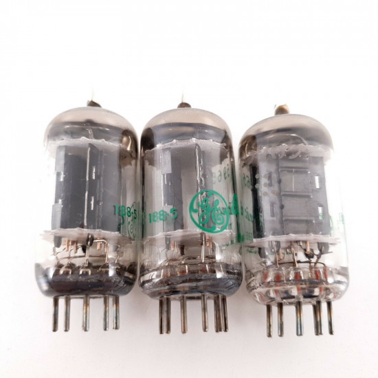 3 X 5965 GE TUBE. BLACK PLATES. D-G. COPPER RODS. NOS/NIB AH  ENA