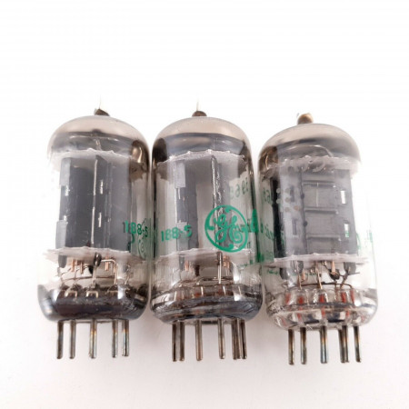 3 X 5965 GE TUBE. BLACK PLATES. D-G. COPPER RODS. NOS/NIB AH  ENA