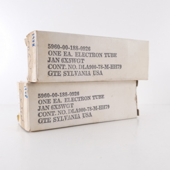 2 X 6X5WGT SYLVANIA TUBE.... 2
