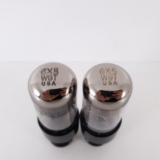 2 X 6X5WGT SYLVANIA TUBE. BLACK...