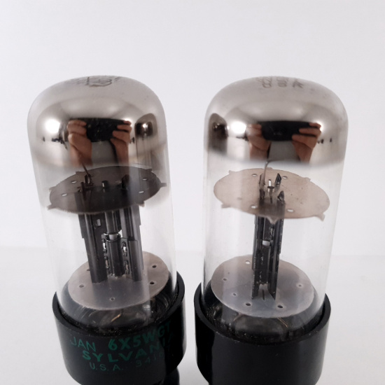 2 X 6X5WGT SYLVANIA TUBE. BLACK...