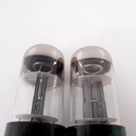 2 X 6X5WGT SYLVANIA TUBE. BLACK PLATES. MATCHED PAIR. 27. CH70