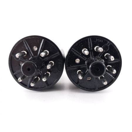 2 X 6X5WGT SYLVANIA TUBE. BLACK PLATES. MATCHED PAIR. 27. CH70