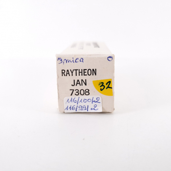 1 X JAN 7308 RAYTHEON TUBE. 116/116%. 32. CH70
