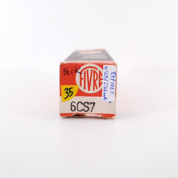 1 X 6CS7 FIVRE TUBE. BLACK...