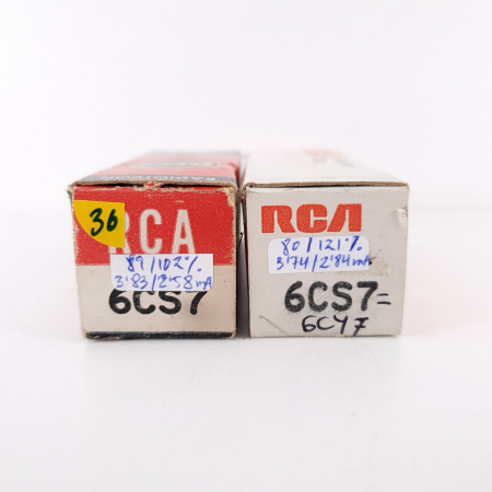 2 X 6CS7 RCA TUBE. MATCHED PAIR. 36. CH70