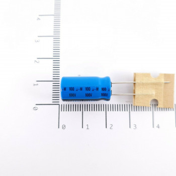 1 x 100uF 100V ELECTROLYTIC PHILIPS CAPACITOR. CA384U500F180621