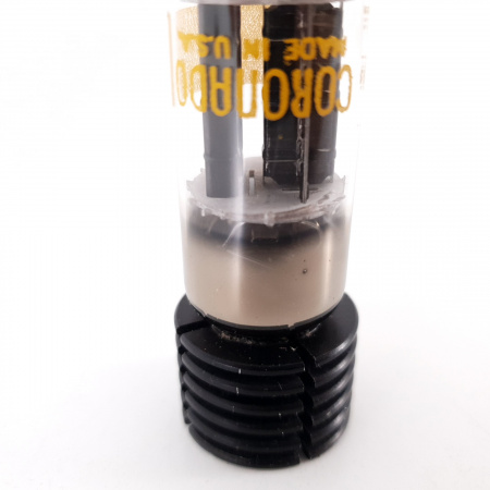 1 X 6CS7 CORONADO TUBE. BLACK PLATES. COPPER RODS. 95/96%. 38. CH70