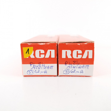 2 X PL84 MINIWATT TUBE. COPPER RODS. MATCHED PAIR. 1. CH71