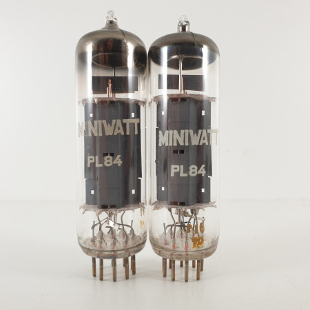 2 X PL84 MINIWATT TUBE. COPPER RODS. MATCHED PAIR. 1. CH71