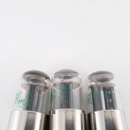 3 X 6J5WGT SYLVANIA TUBE. BLACK ANGLED T PLATES. 1950s MATCHED TRIO. CV  ENA