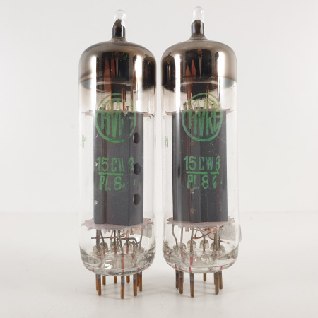 2 X PL84 FIVRE TUBE. COPPER RODS. MATCHED PAIR. 64/64mA. 6. CH71