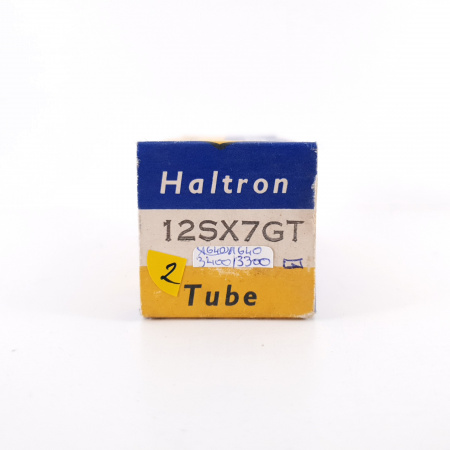 1 X 12SX7GT HALTRON TUBE. RECTANGULAR GETTER. COPPER RODS. 2. CH72
