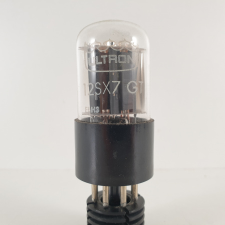 1 X 12SX7GT ULTRON TUBE. RECTANGULAR GETTER. 4. CH72