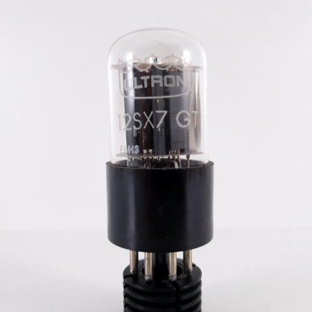 1 X 12SX7GT ULTRON TUBE. RECTANGULAR GETTER. 4. CH72