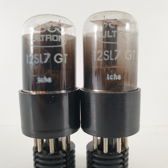 2 X 12SL7GT ULTRON TUBE. SOLID...