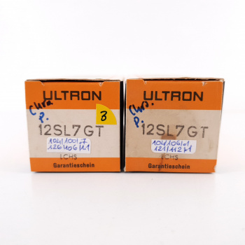 2 X 12SL7GT ULTRON TUBE....