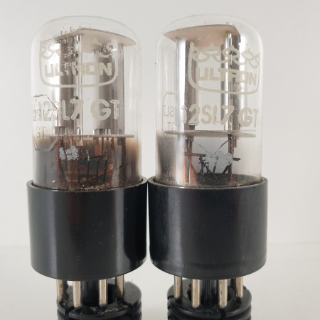 2 X 12SL7GT ULTRON TUBE. CHROME PLATES. SOLID GETTER. MATCHED PAIR. 3. CH73