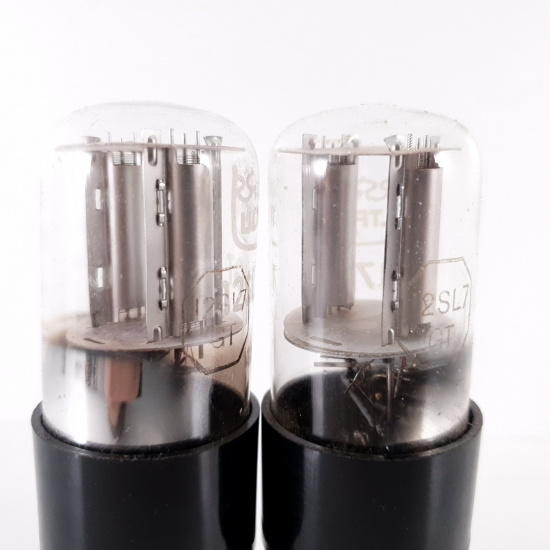 2 X 12SL7GT ULTRON TUBE. CHROME...