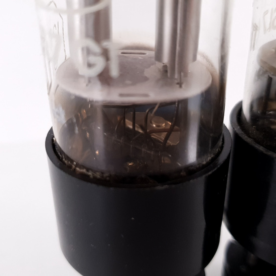 2 X 12SL7GT ULTRON TUBE. CHROME...