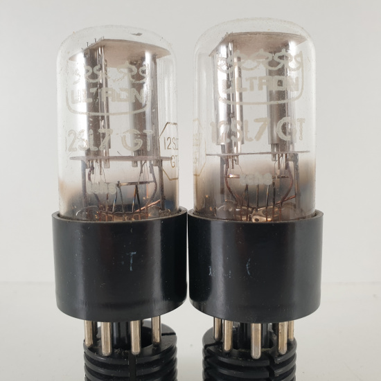 2 X 12SL7GT ULTRON TUBE. CHROME...