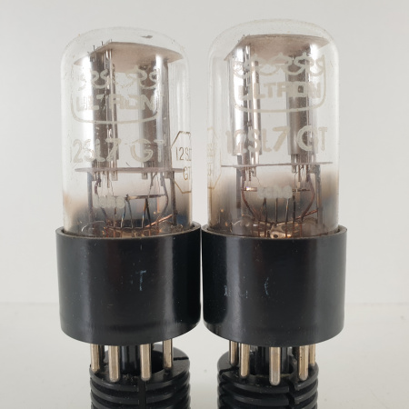 2 X 12SL7GT ULTRON TUBE. CHROME PLATES. SOLID GETTER. MATCHED PAIR. 4. CH73