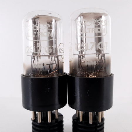 2 X 12SL7GT ULTRON TUBE. CHROME PLATES. SOLID GETTER. MATCHED PAIR. 4. CH73