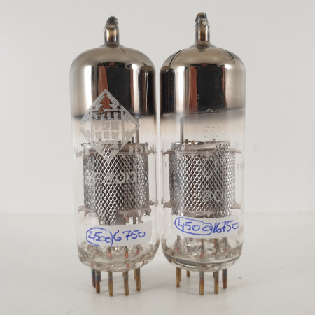 2 X EF800 TELEFUNKEN TUBE. MESH PLATE. MATCHED PAIR. 1. CH74