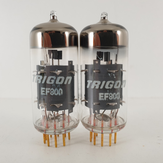 2 X EF800 TRIGON TUBE. GOLD PIN....