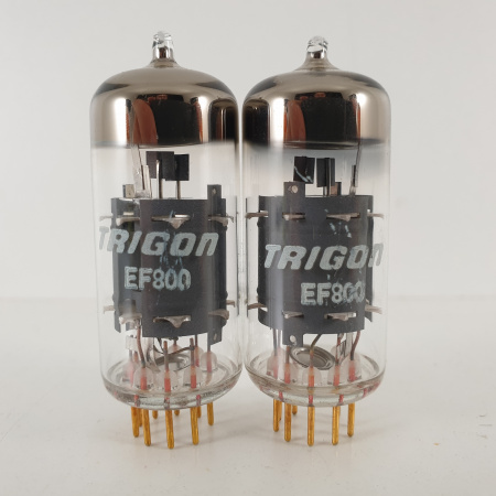2 X EF800 TRIGON TUBE. GOLD PIN. MATCHED PAIR. 2. CH74
