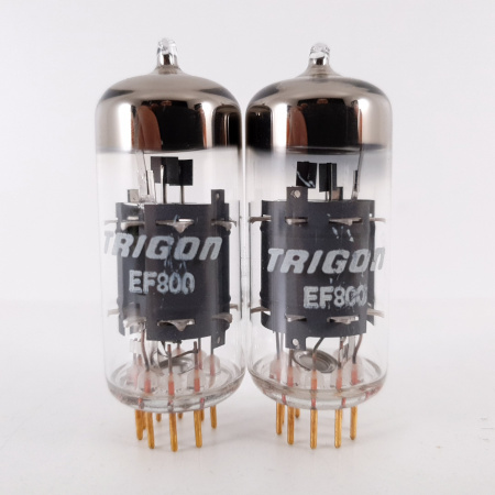 2 X EF800 TRIGON TUBE. GOLD PIN. MATCHED PAIR. 2. CH74
