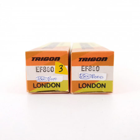 2 X EF800 TRIGON TUBE. GOLD PIN. MATCHED PAIR. 3. CH74