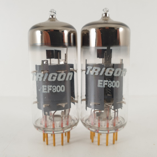 2 X EF800 TRIGON TUBE. GOLD PIN....