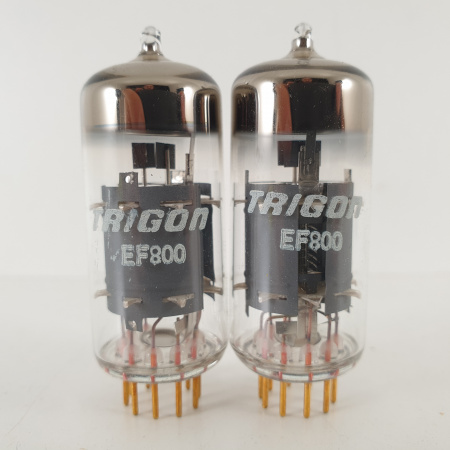 2 X EF800 TRIGON TUBE. GOLD PIN. MATCHED PAIR. 3. CH74