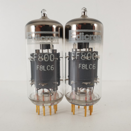 2 X EF800 EDICRON TUBE. GOLD PIN. MATCHED PAIR. 5. CH74