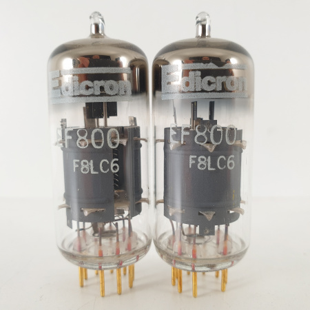 2 X EF800 EDICRON TUBE. GOLD PIN. MATCHED PAIR. 6. CH74