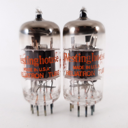 2 X 7643 / E80CF WESTINGHOUSE TUBE. COPPER RODS. MATCHED PAIR. 9. CH74